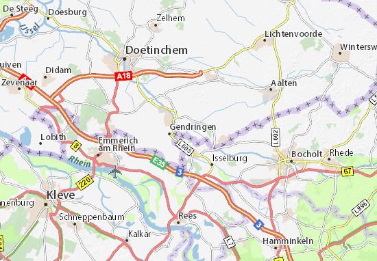 Karte Stadtplan Voorst
