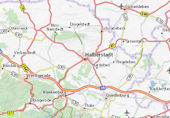 Mapas-Planos Halberstadt
