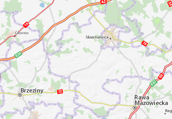 Karte Stadtplan Godzianów