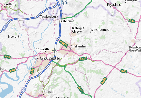 Mapa Cheltenham