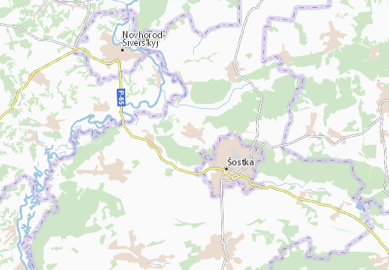 Kaart Plattegrond Obrazhiivka