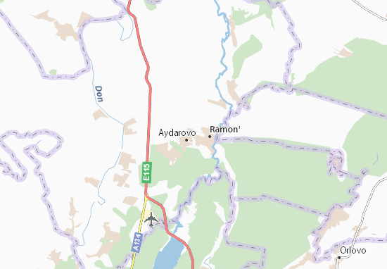 Karte Stadtplan Aydarovo