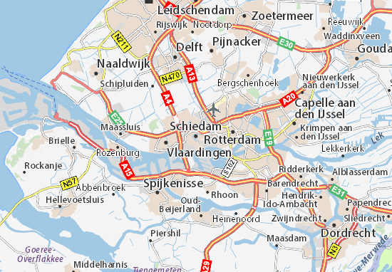 Kaart Plattegrond Schiedam