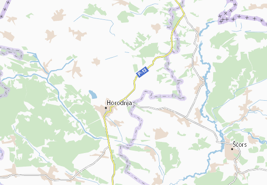 Karte Stadtplan Yasenivka