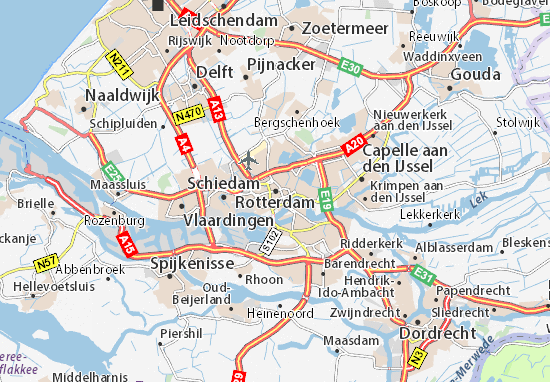 Kaart Plattegrond Rotterdam