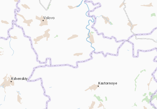 Kaart Plattegrond Nizhneye Chesnochnoye