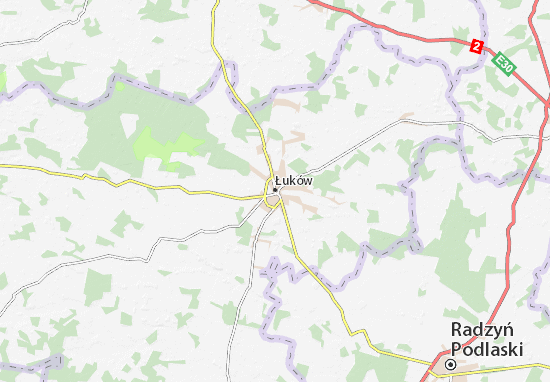 Kaart Plattegrond Łuków
