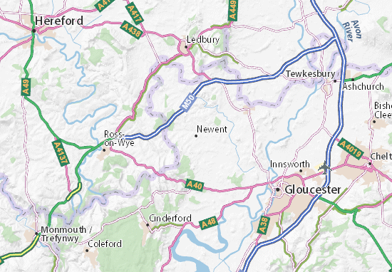 Newent Map