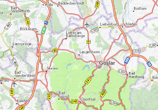 Karte Stadtplan Langelsheim