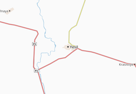Karte Stadtplan Yesil
