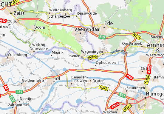 Karte Stadtplan Rhenen