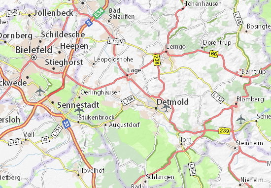 Karte Stadtplan Nienhagen