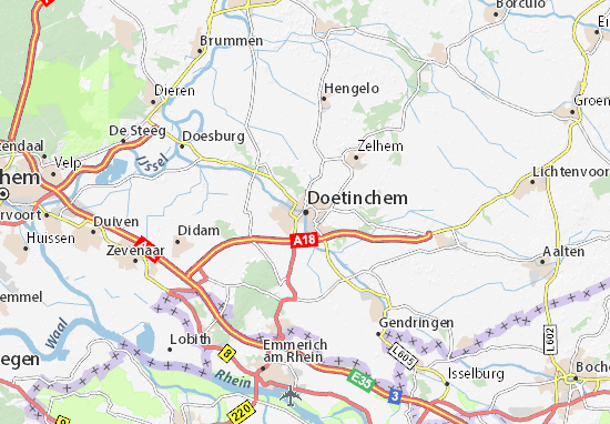 Karte Stadtplan Doetinchem