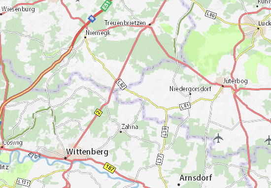 Mapa Plano Schönefeld