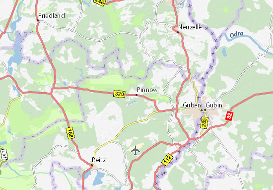 Karte Stadtplan Pinnow