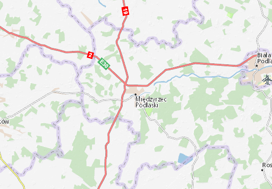 Karte Stadtplan Międzyrzec Podlaski