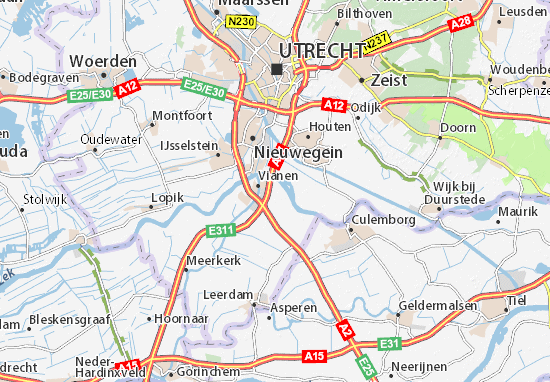 Karte Stadtplan Hoef en Haag