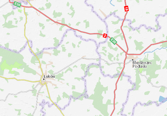 Kaart Plattegrond Trzebieszów