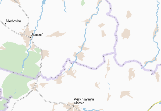 Kaart Plattegrond Krutchenskaya Baygora