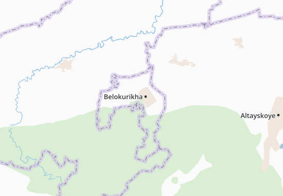 Kaart Plattegrond Belokurikha