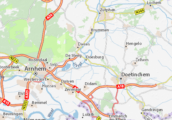Mapa Doesburg