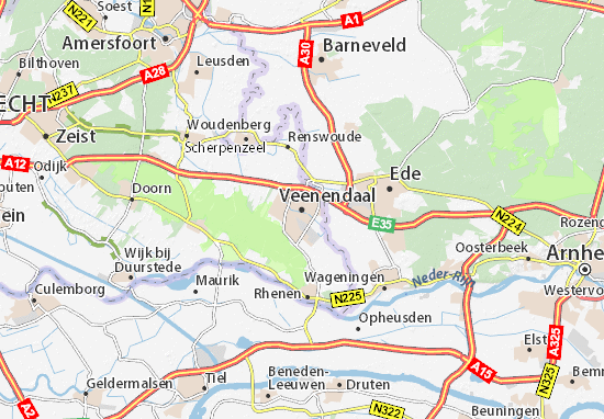 Karte Stadtplan Veenendaal