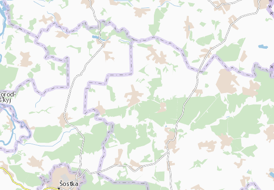 Karte Stadtplan Shatryshche