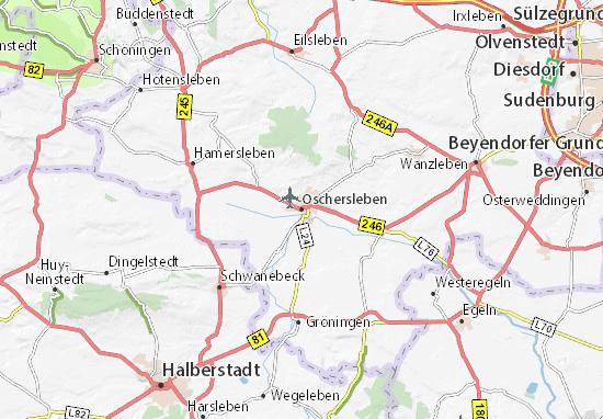 Karte Stadtplan Oschersleben
