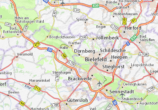 Mapa Dornberg