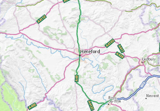Carte-Plan Hereford