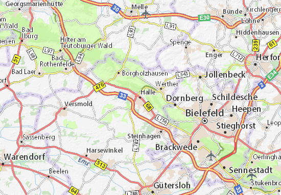 Karte Stadtplan Halle
