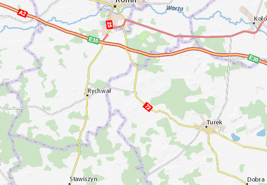 Kaart Plattegrond Tuliszków