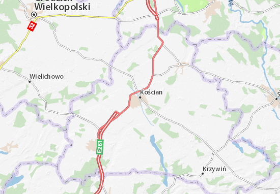 Karte Stadtplan Kościan