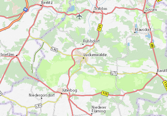 Luckenwalde Map