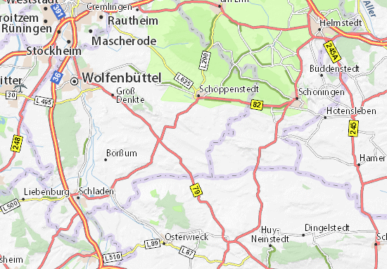 Karte Stadtplan Uehrde
