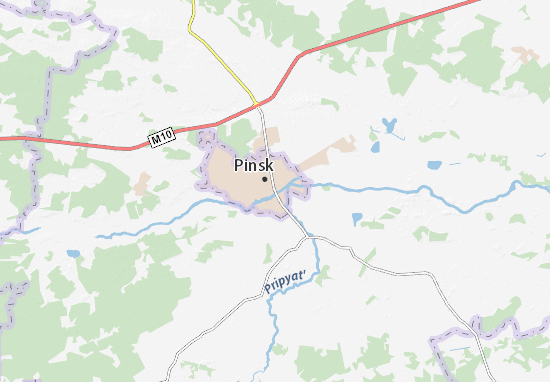 Karte Stadtplan Pinsk