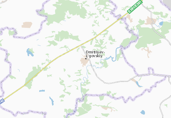 Kaart Plattegrond Dmitriyev-L&#x27;govskiy
