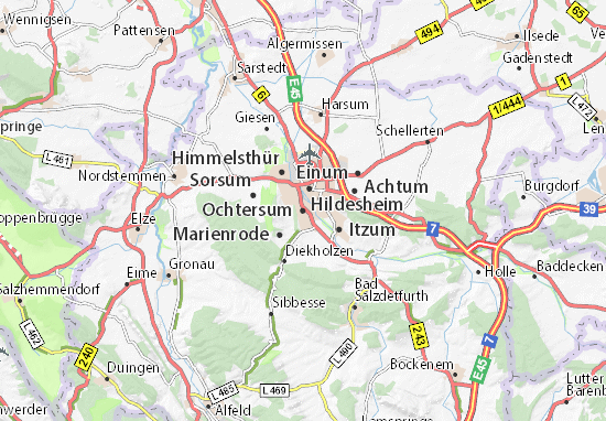 Karte Stadtplan Ochtersum