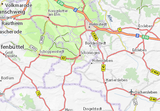 Karte Stadtplan Schöningen