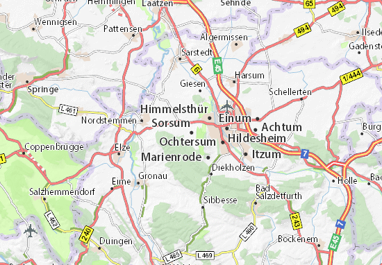 Karte Stadtplan Sorsum