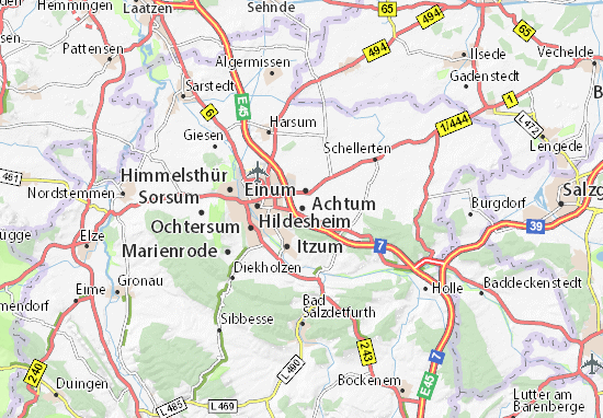 Mapa Achtum