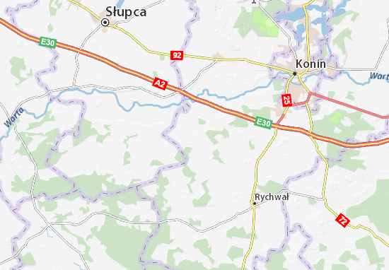 Karte Stadtplan Rzgów