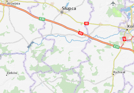 Kaart Plattegrond Zagórów