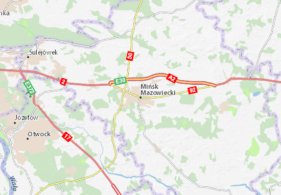 Mapa Mińsk Mazowiecki