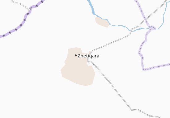 Mapa Dzhetygara