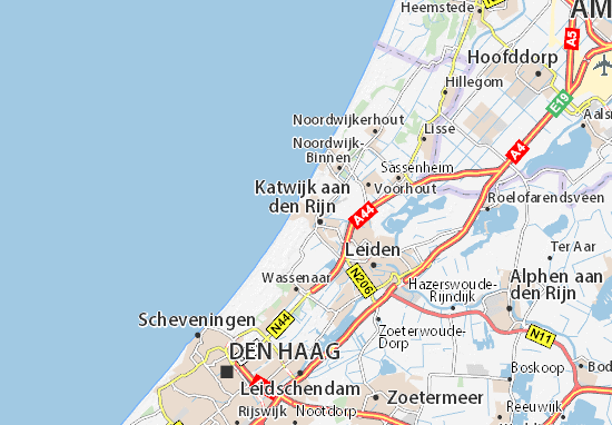 Mapa Plano Katwijk aan den Rijn
