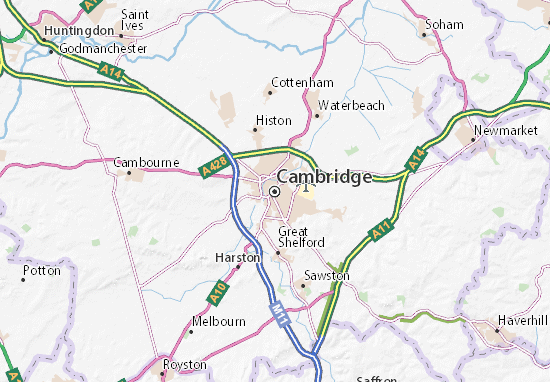 Carte-Plan Cambridge