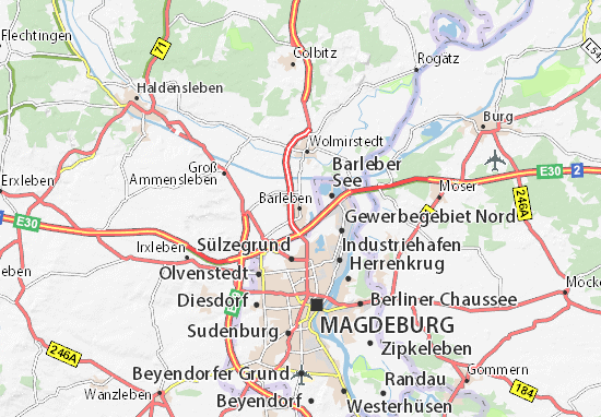 Karte Stadtplan Barleben