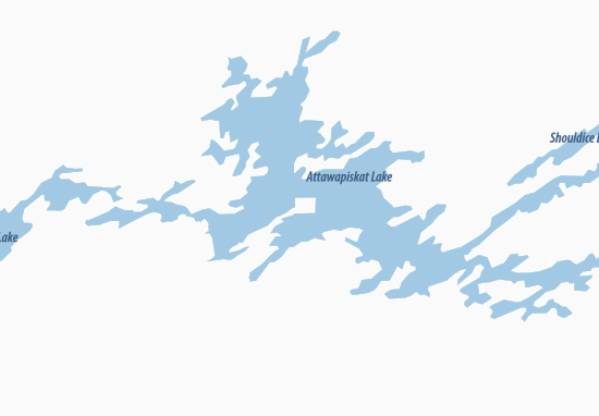 Mapa Wunnumin Lake 86