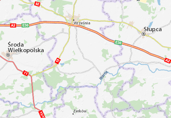 Karte Stadtplan Kołaczkowo